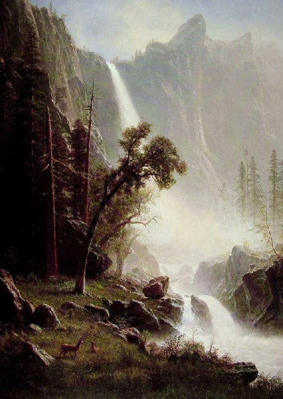 Albert Bierstadt Bridal Veil Falls, Yosemite